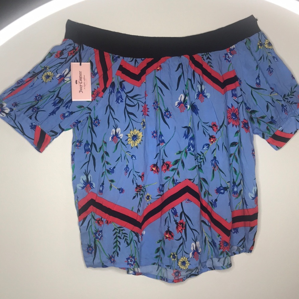 Juicy Couture Off The Shoulder Flowy  Blouse